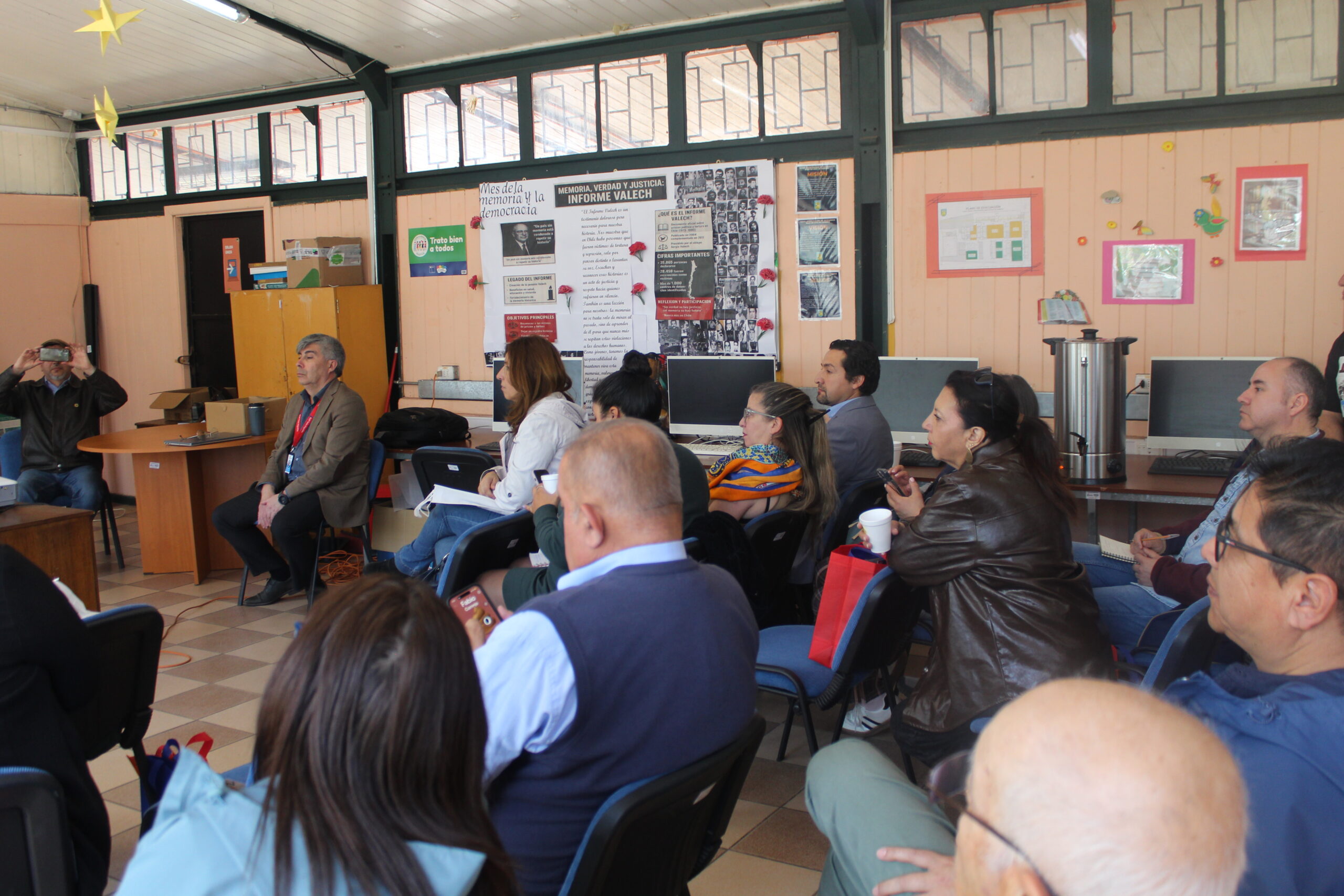SLEP Valle Diguillín informa avance de diagnóstico de infraestructura a Colegio de Profesores
