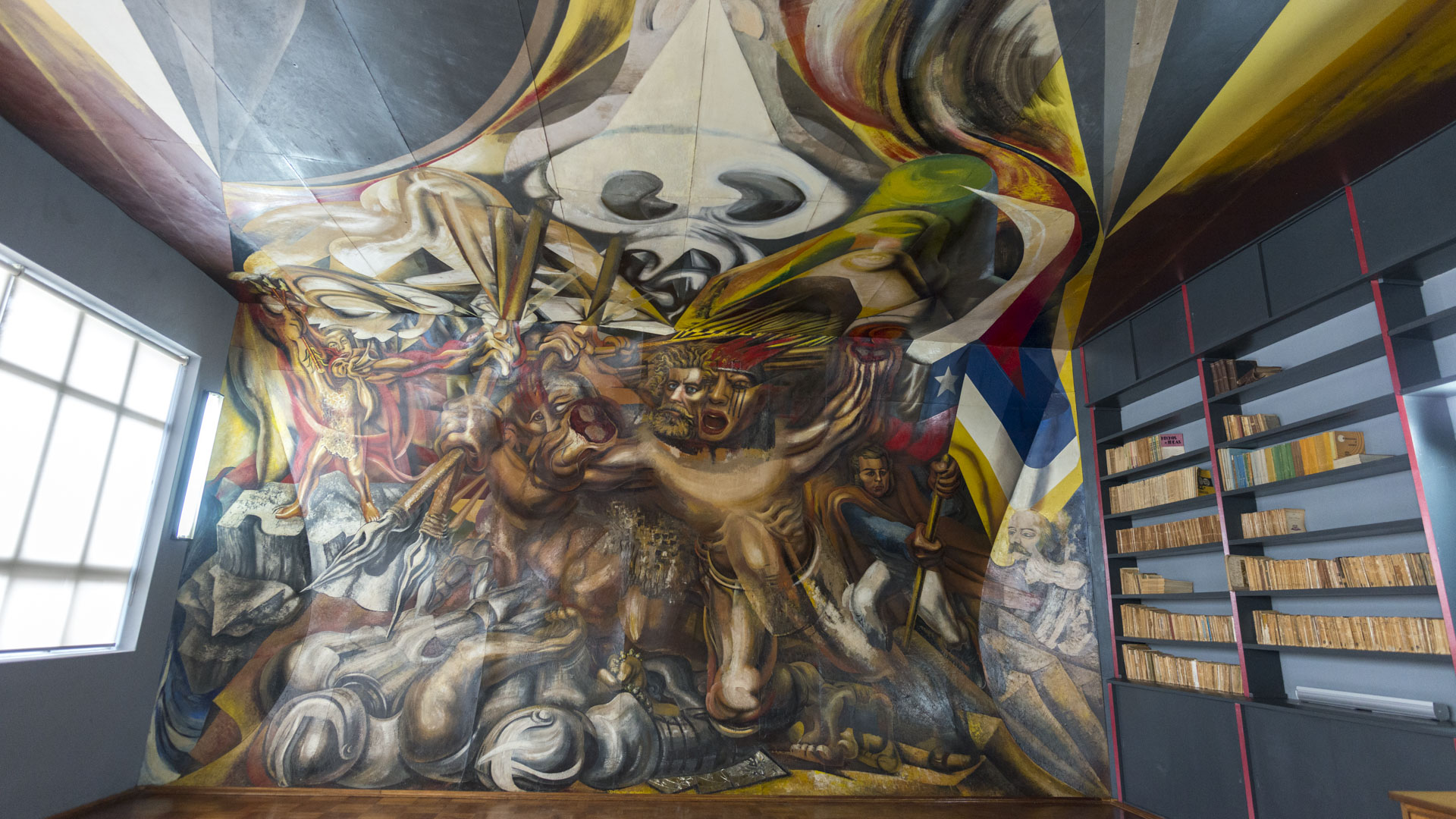 SLEP y Servicio Nacional del Patrimonio coordinan resguardo de los murales de la Escuela México