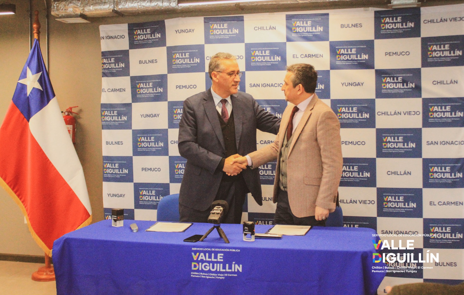 Universidad Adventista de Chile y el Servicio de Educación Pública Valle Diguillín firman convenio de colaboración para fortalecer la educación pública