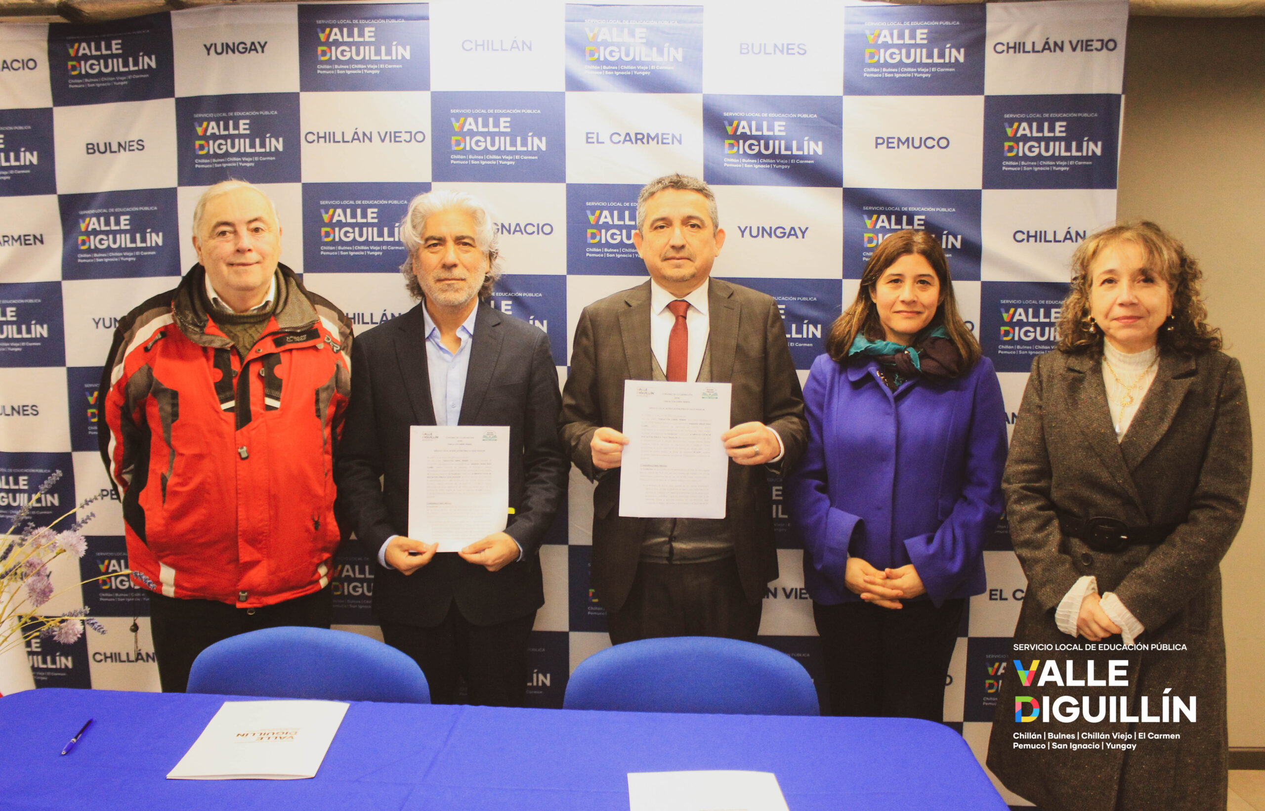 Servicio Local de Educación Pública Valle Diguillín y Fundación Kimen Tremen firman convenio que fortalece apoyo a estudiantes del territorio