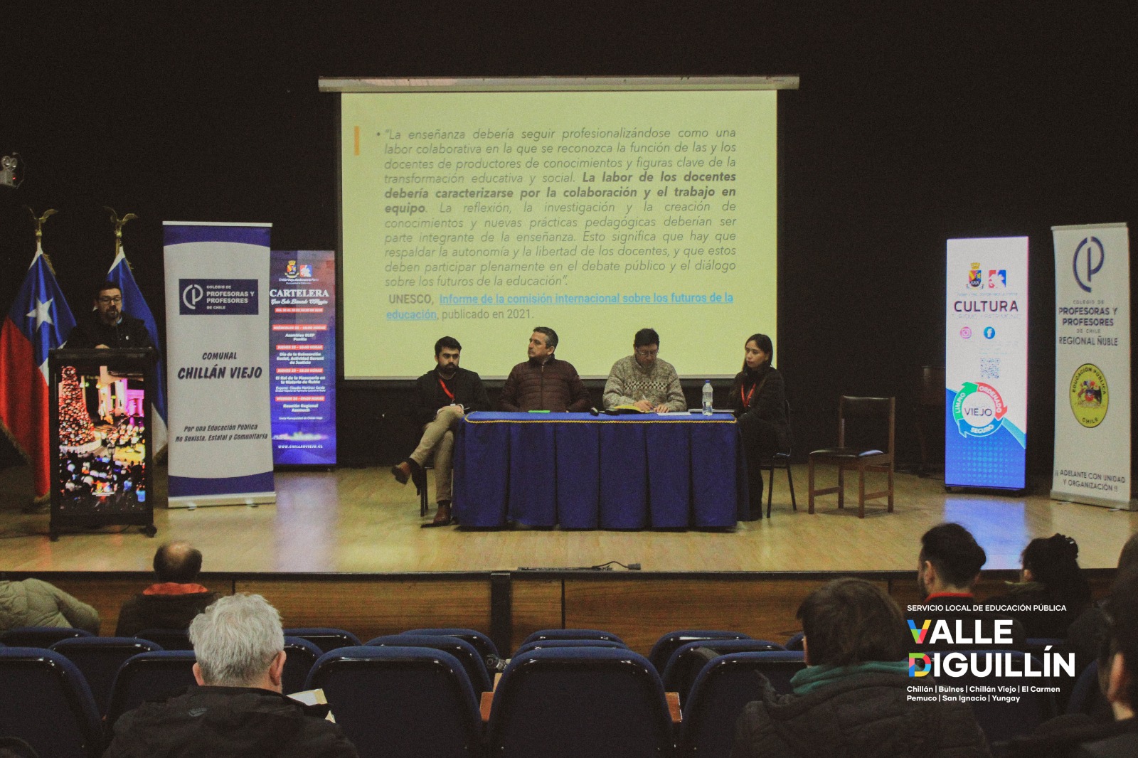 Director Ejecutivo participó en asambleas comunales de profesores en Chillán Viejo y Pemuco