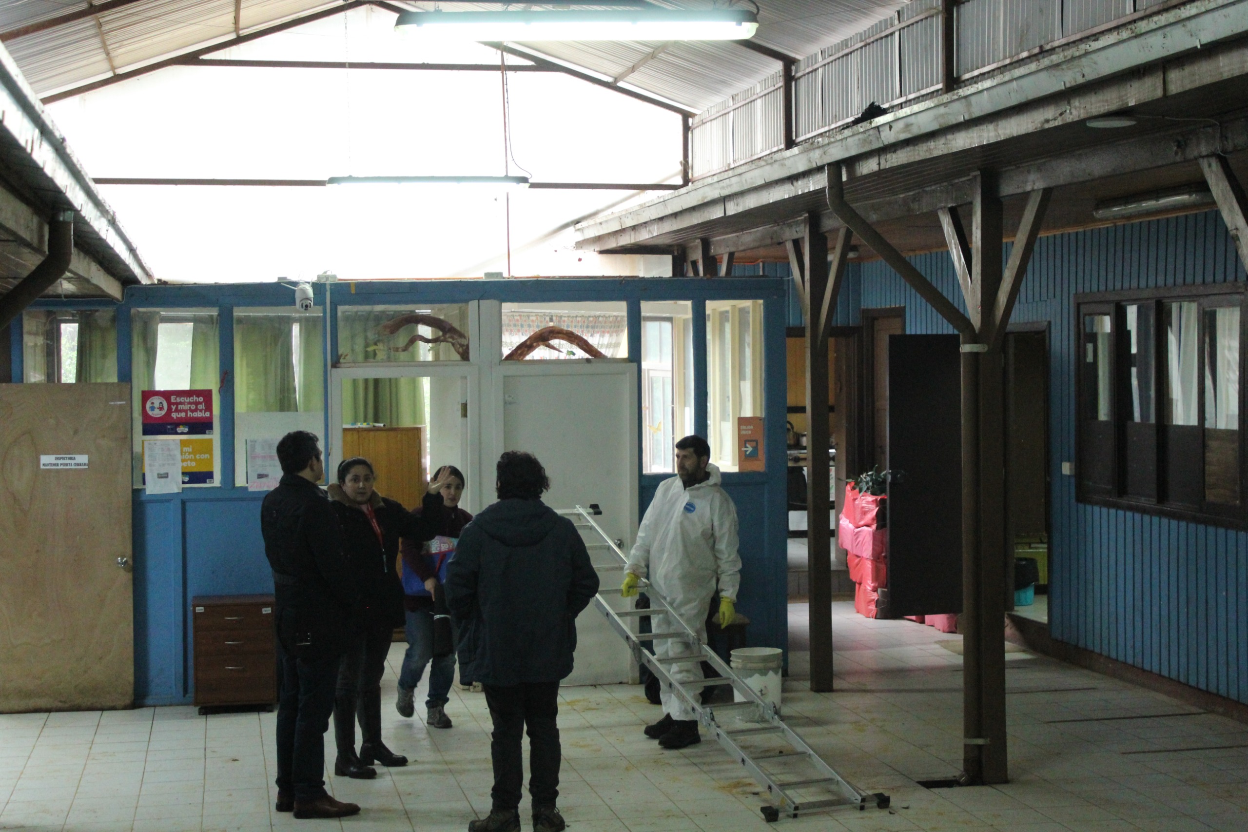 Director Ejecutivo del SLEP Valle Diguillín inspecciona establecimientos afectados por sistemas frontales