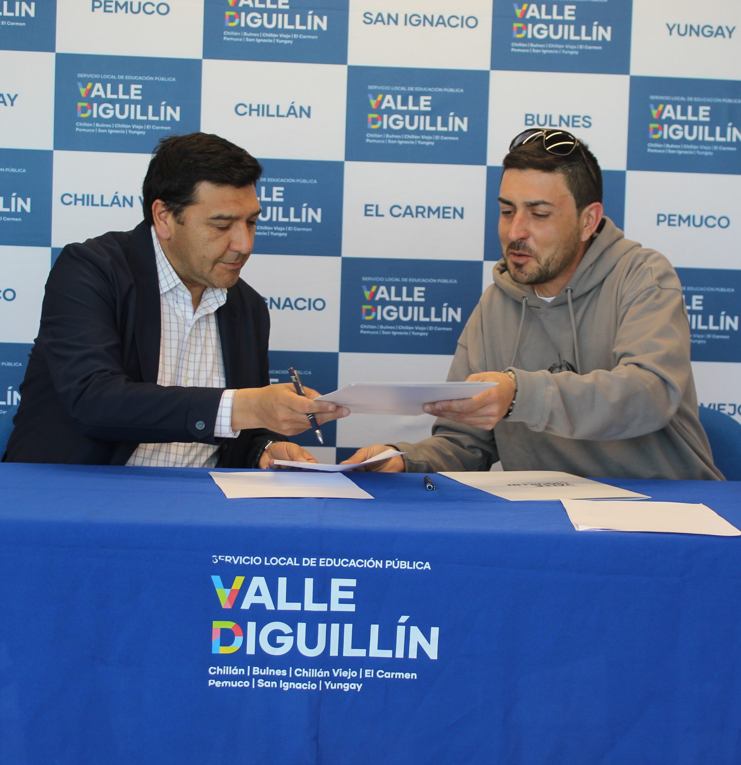 Servicio Local de Educación Pública Valle Diguillín firmó convenio para reciclar residuos electrónicos