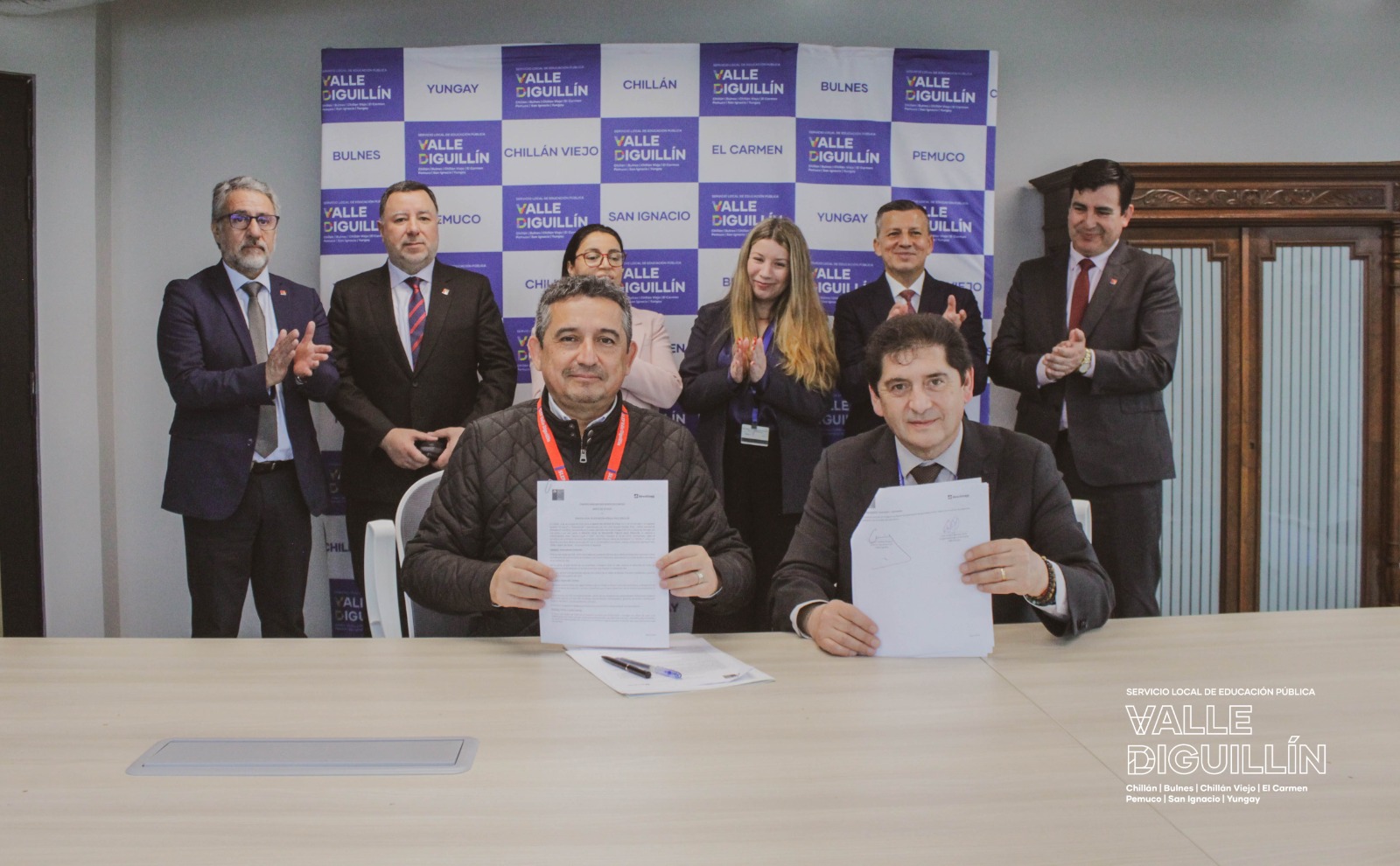 SLEP Valle Diguillín y BancoEstado suscriben convenio