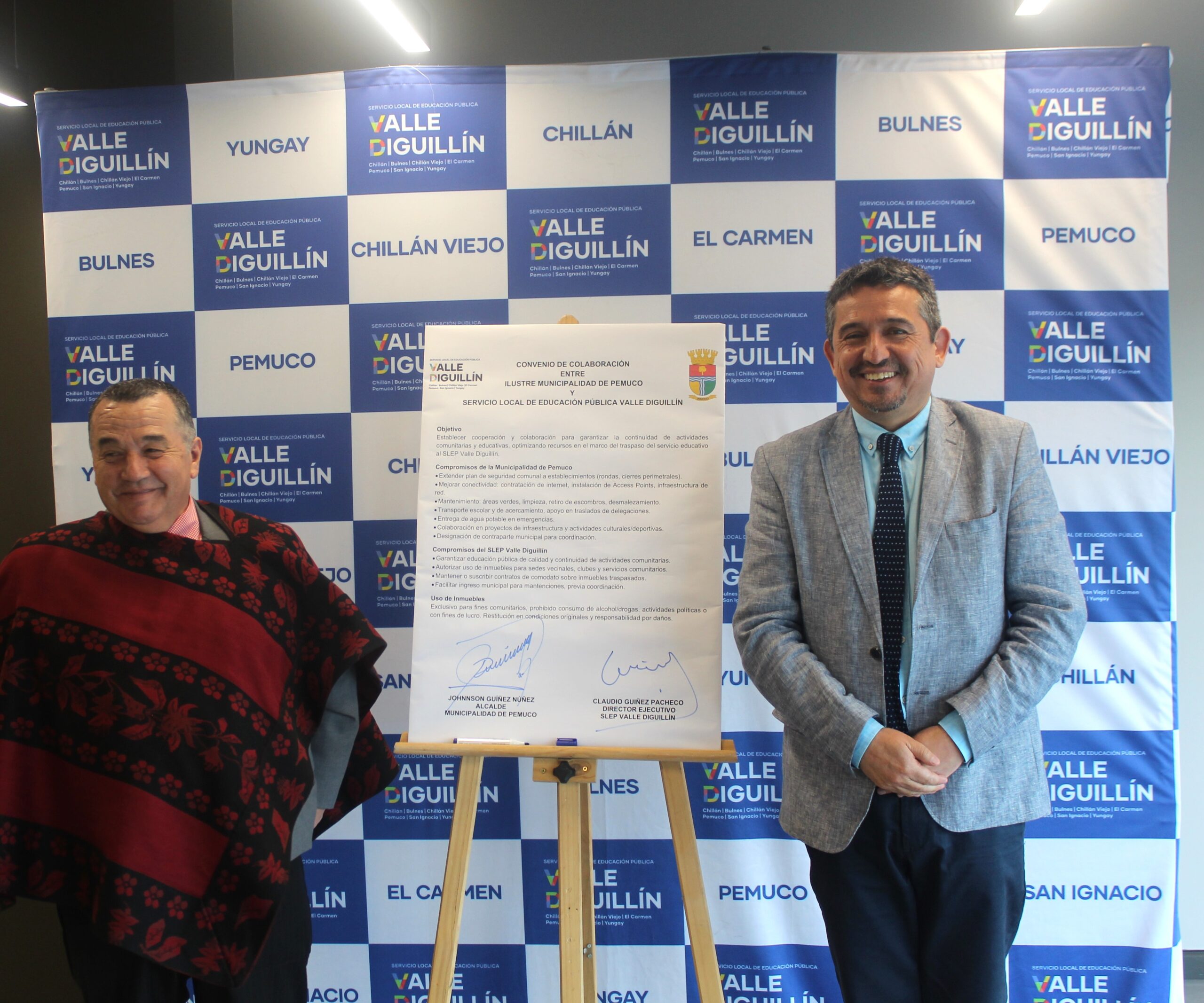 SLEP Valle Diguillín firma primer convenio de colaboración territorial con Pemuco